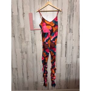 Multi color jumpsuit size large